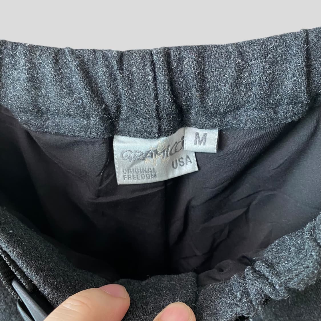 (M)그라미치 울 내로우 팬츠 상품이미지3