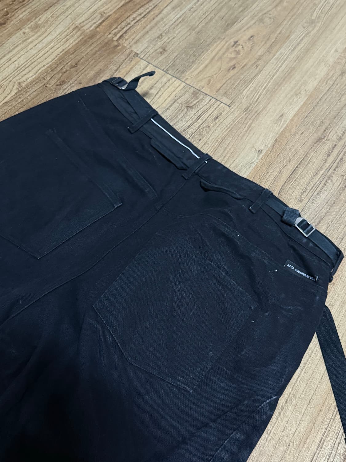 앤더슨벨 크로스오버 와이드 블랙진 상품이미지4