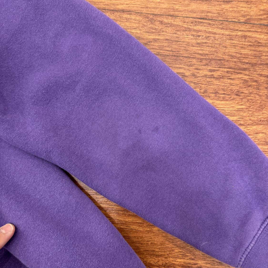 M 스투시 베이직 로고 퍼플 후드 티셔츠  상품이미지4