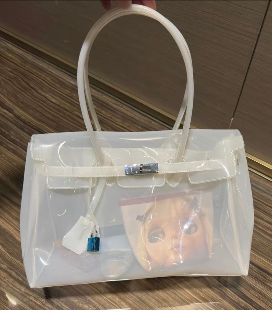 유광 젤리벌킨백 젤리백 비침 시스루백 상품이미지3