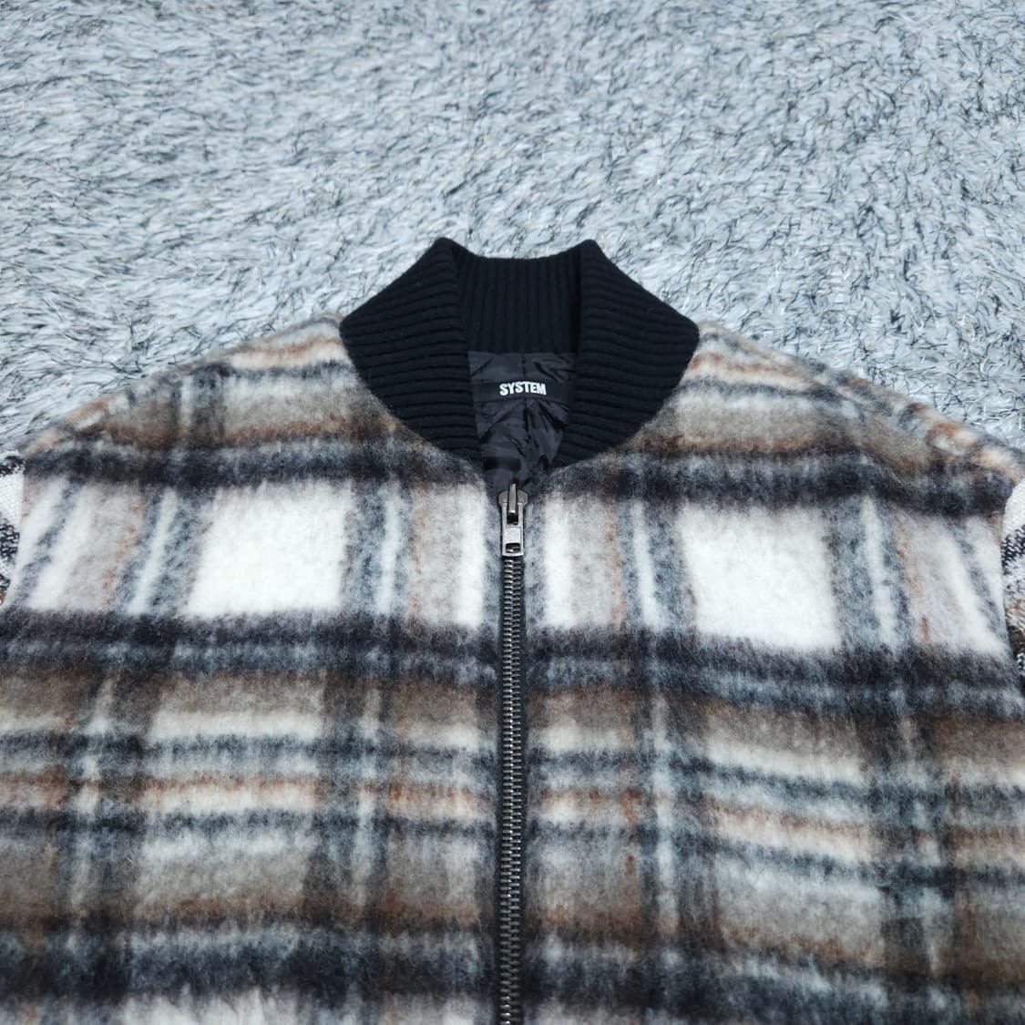 시스템옴므)100 모혼방 나일론 블루종점퍼 / 왕눈이샵 상품이미지3