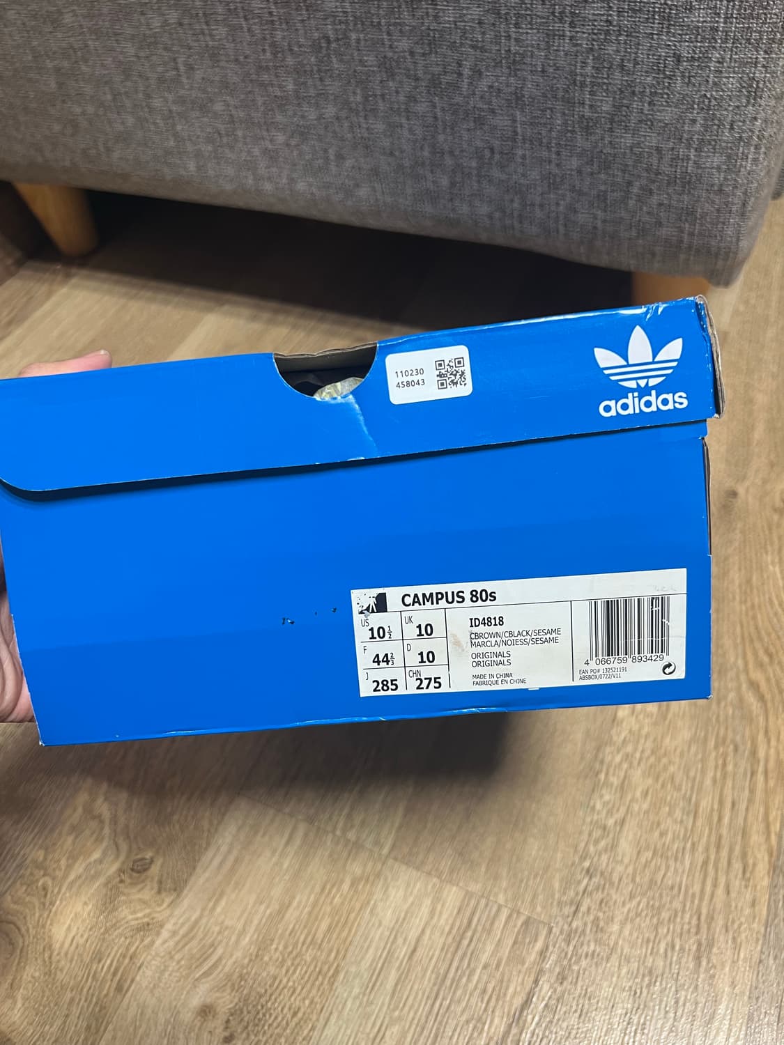 285)새상품 아디다스 캠퍼스 80s 송포더뮤트 블리스 코어 블랙 상품이미지8