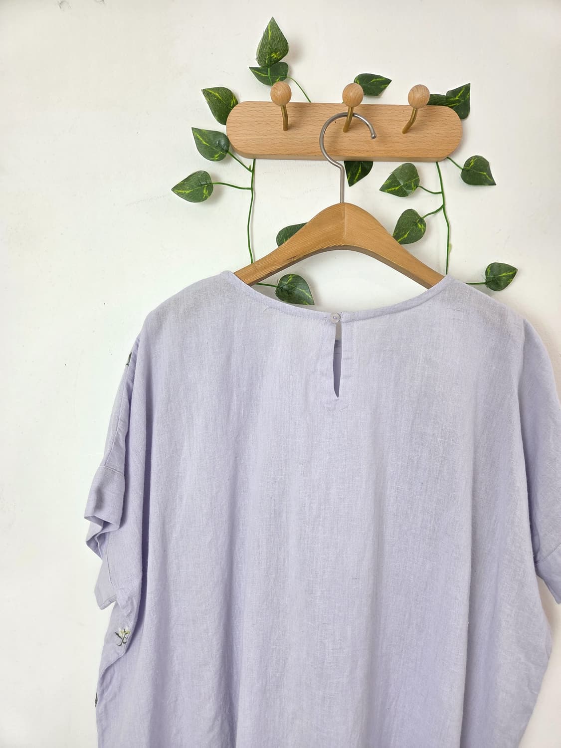 연보라 꽃자수 블라우스 상품이미지5