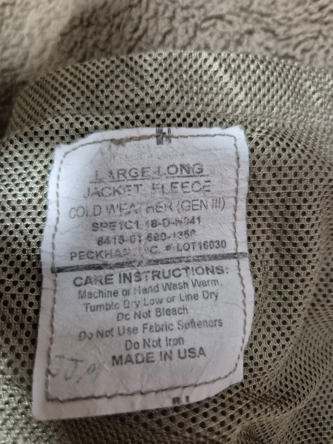 미군 오리지널 ECWCS LV3 폴라텍 후리스 상품이미지4