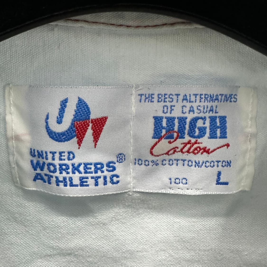 100 유나이티드 워커스 남자 레드 스티치 루즈핏 셔츠 상품이미지3