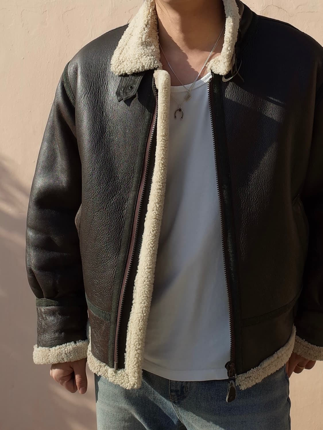 B-3 양가죽 무스탕 자켓 상품이미지7