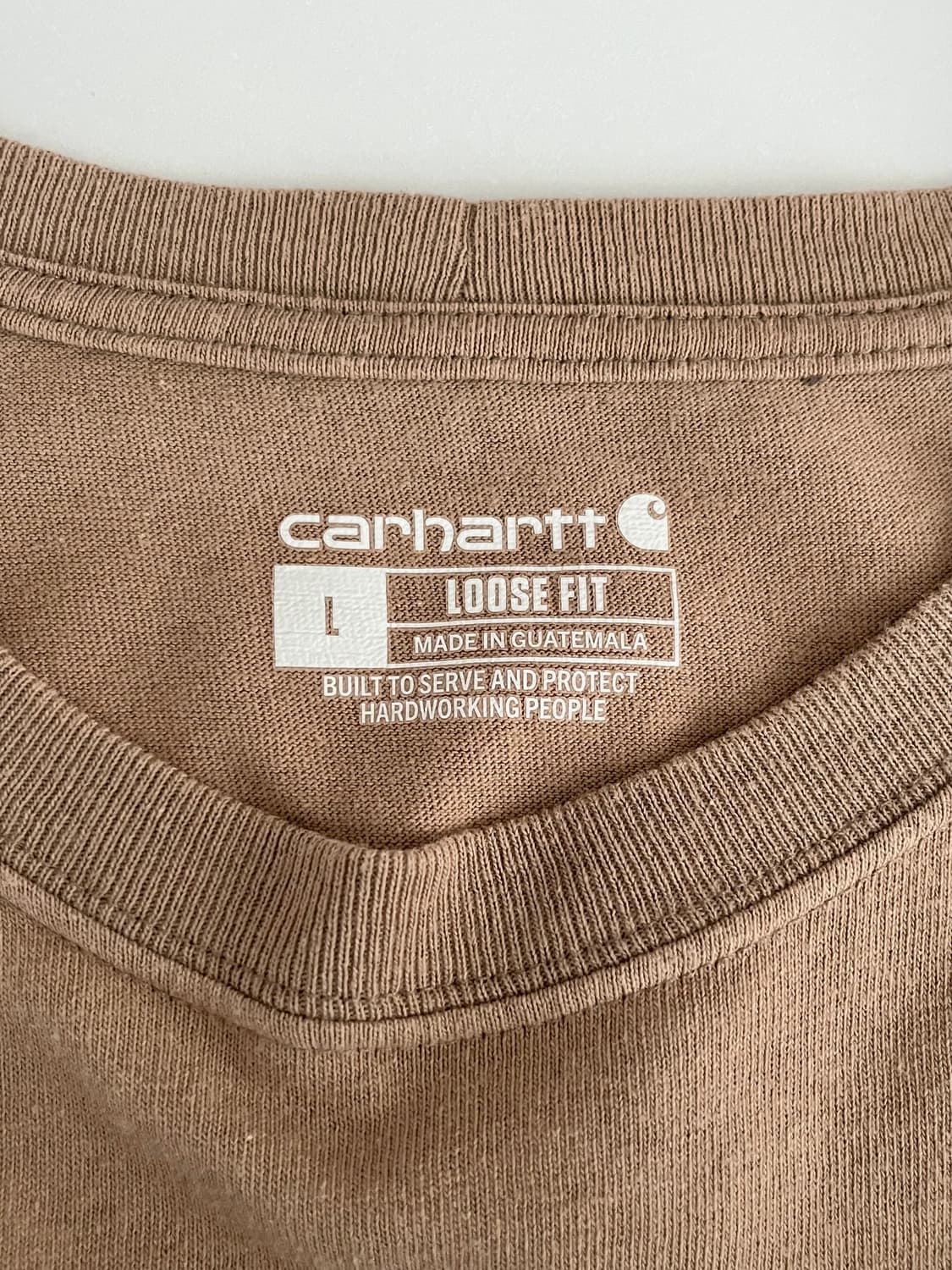 L) 칼하트 루즈핏 포켓 반팔 티셔츠 베이지 상품이미지4