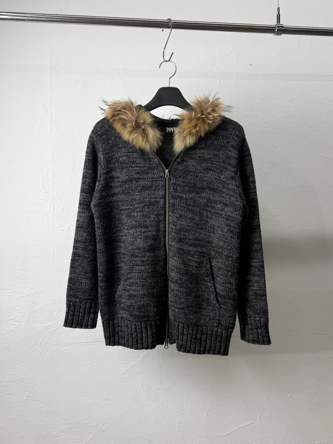 PPFM 투웨이 후드 니트 집업 상품이미지2