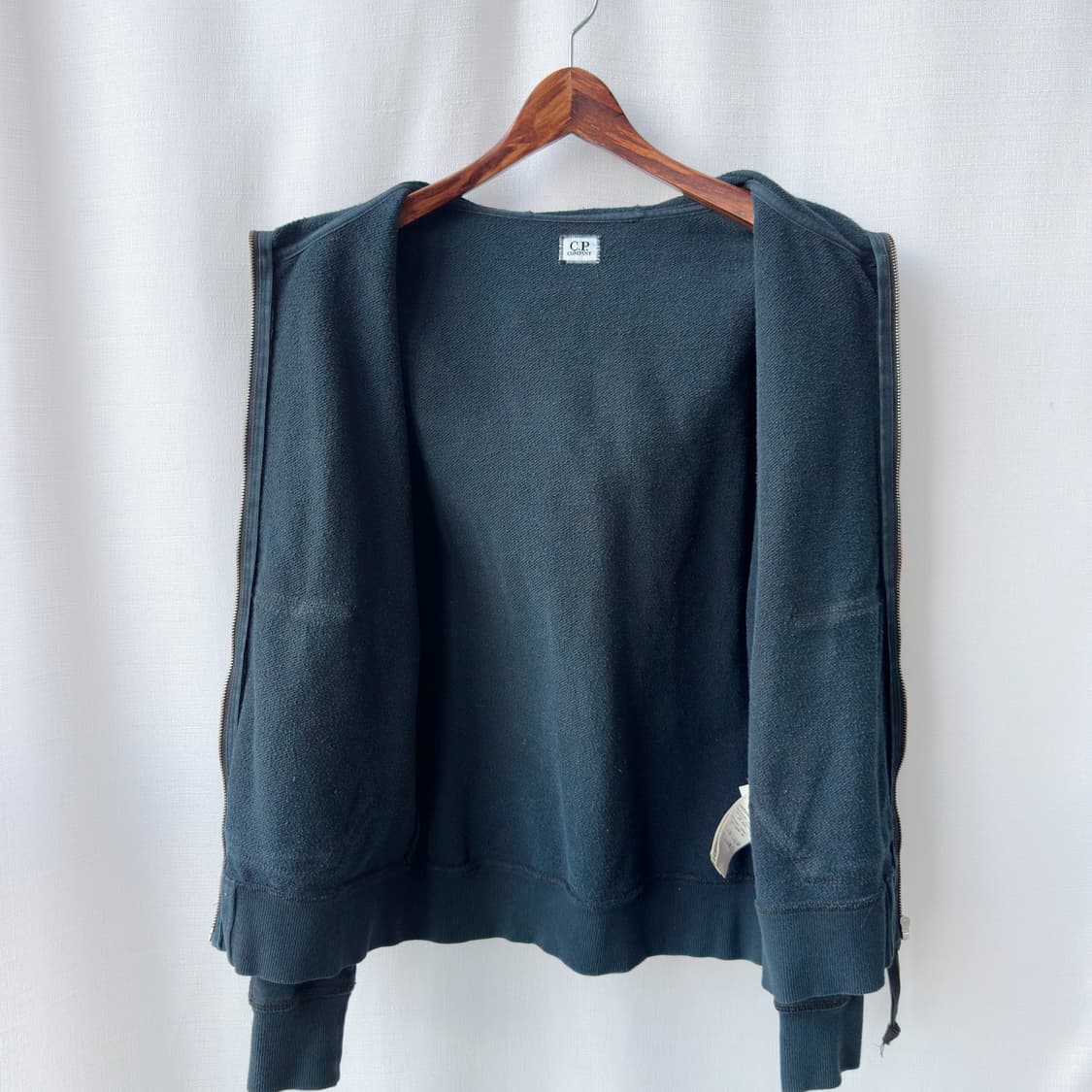 CP Company 고글 디테일 후드집업 워싱 블랙 M 상품이미지9