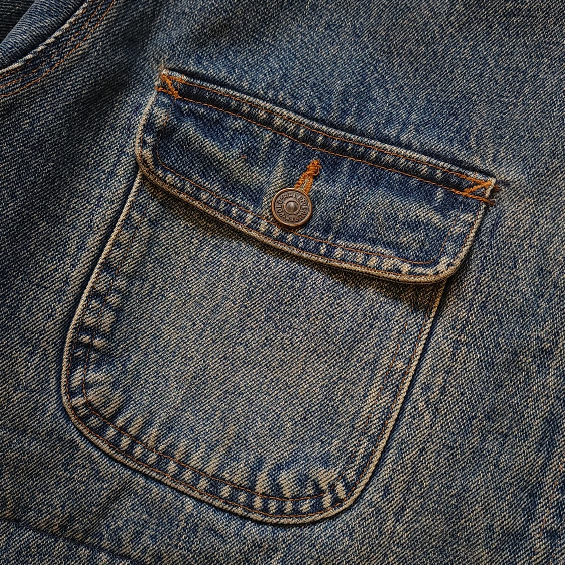 90s 폴로 컨트리 헌팅자켓 블랭킷 라이닝 데님 초어자켓 코트 L 상품이미지8