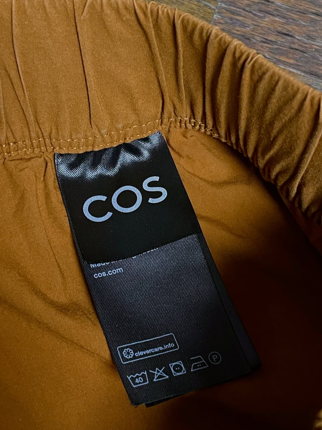코스 COS 브라운 와이드 밴딩 팬츠 L 상품이미지4