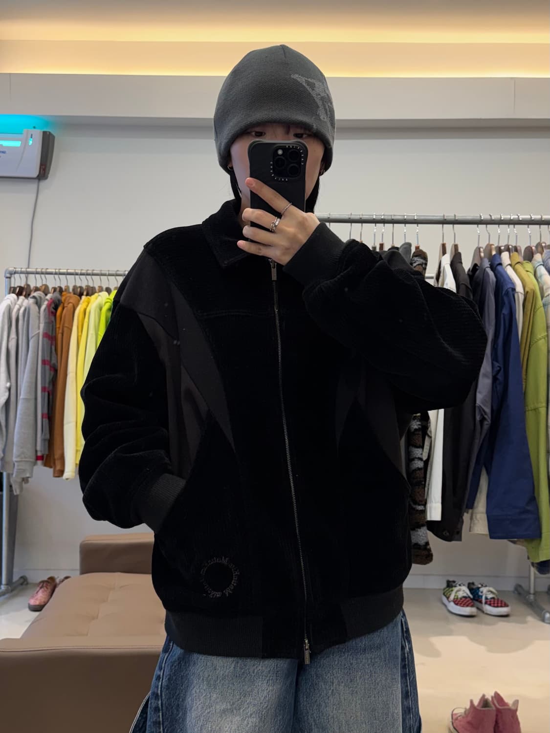 마뗑킴 코듀로이 오발 바시티 자켓 상품이미지6