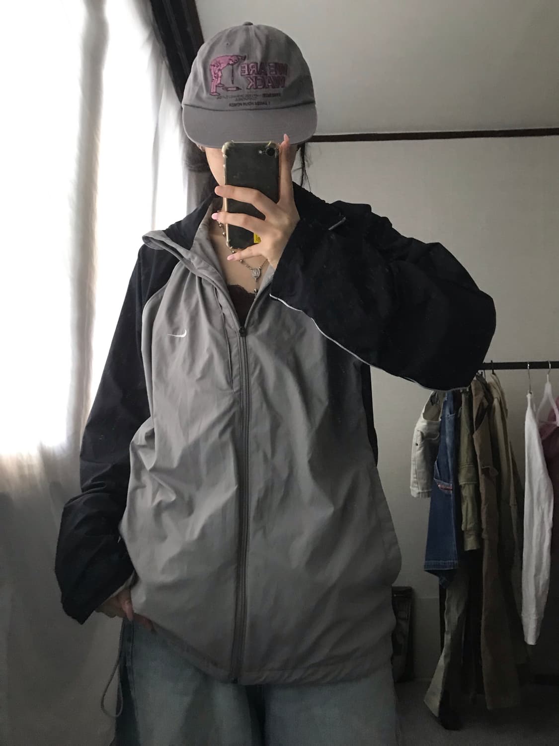 나이키 그레이 나그랑 바람막이 상품이미지5