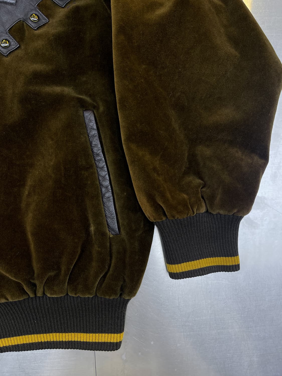 Raglan 90s 웨스턴 레더 벨루어 자켓 상품이미지6