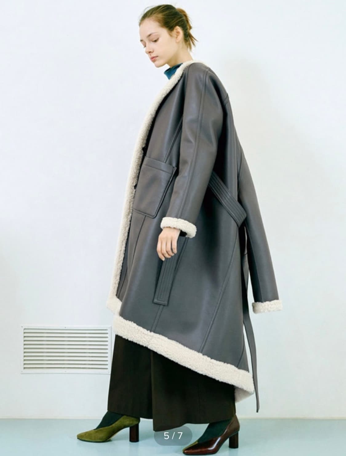 렉토 리버시블 무스탕 s사이즈 상품이미지2