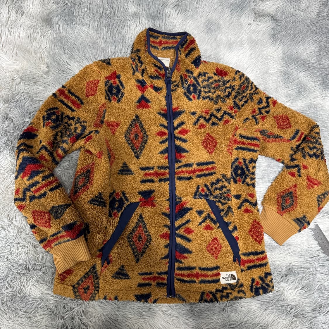 노스페이스 패턴 후리스집업 여성 M사이즈 상품이미지1