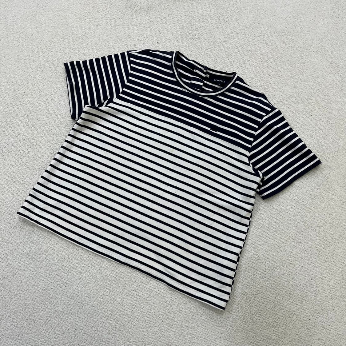 100 빈폴 여성 스트라이프 반팔티 0319M 상품이미지1
