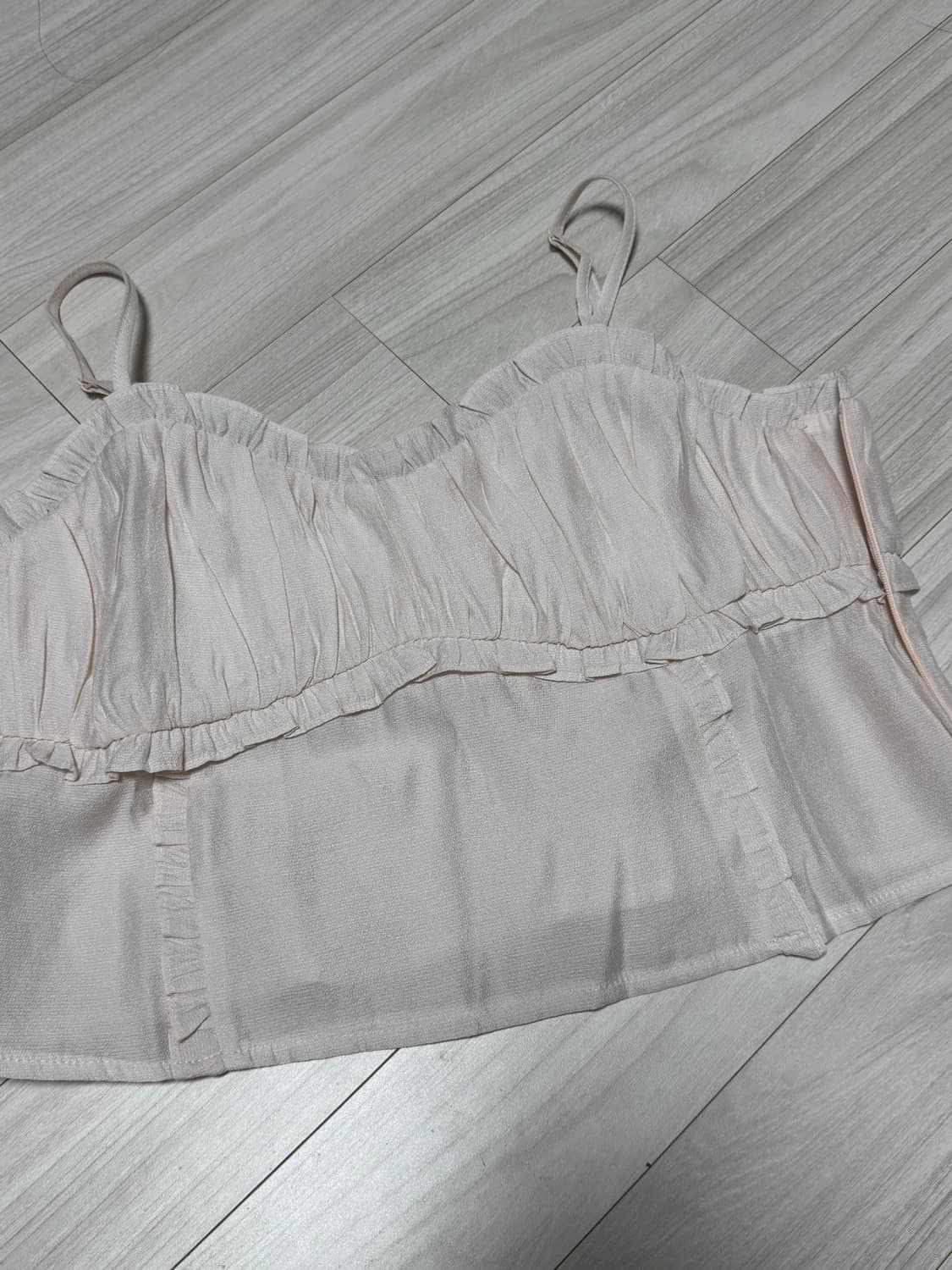 (새상품)🎀pyt 프리티영띵 마론 프릴 러블리 뷔스티에 상품이미지7
