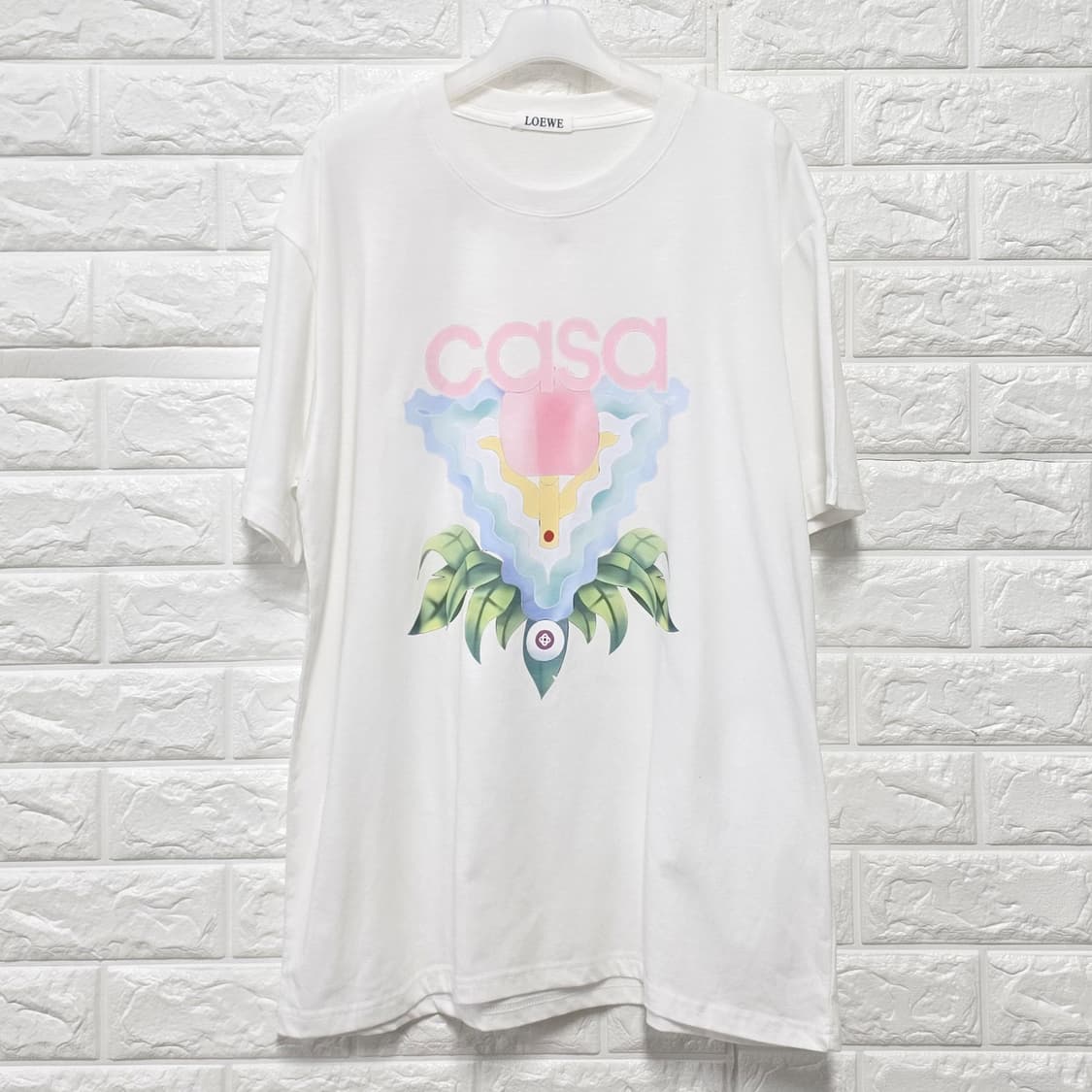 로에베 Loewe 화이트 casa 프린팅 반팔 L 상품이미지1