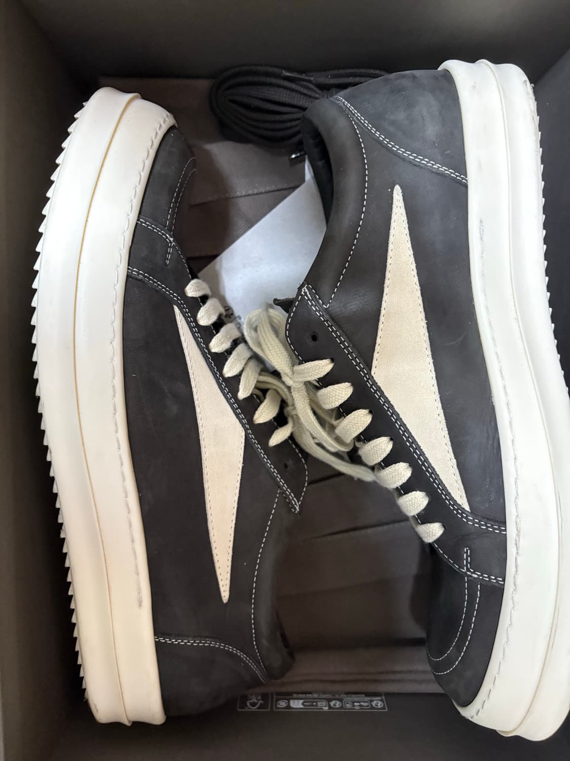 릭오웬스 룩소르 레더 릭반스 44 밑창보강 상품이미지2