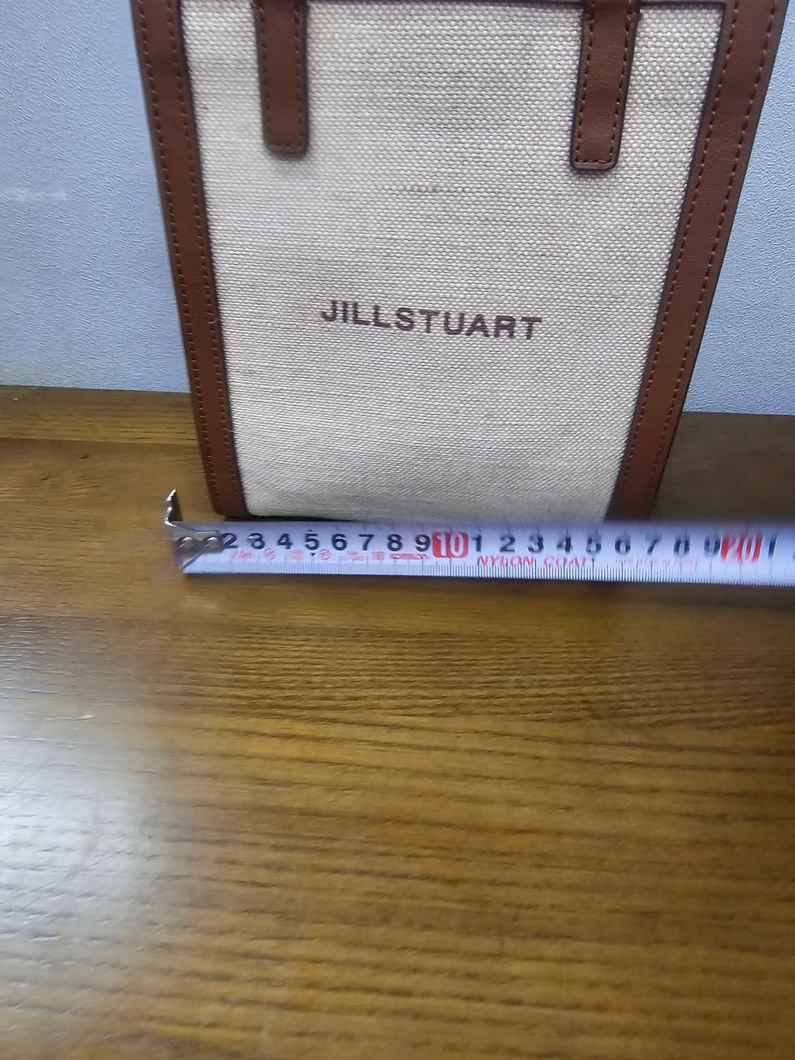 질스튜어트 브라운 가죽배색 린넨혼방 토트백 상품이미지2