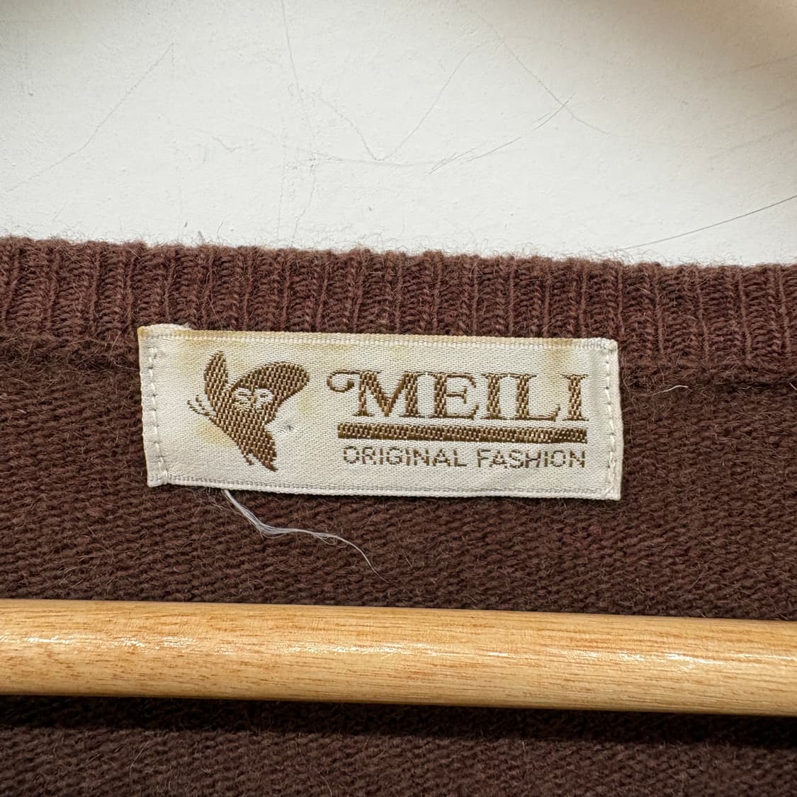 캐시미어100 meili 브라운 가디건 여L 상품이미지4