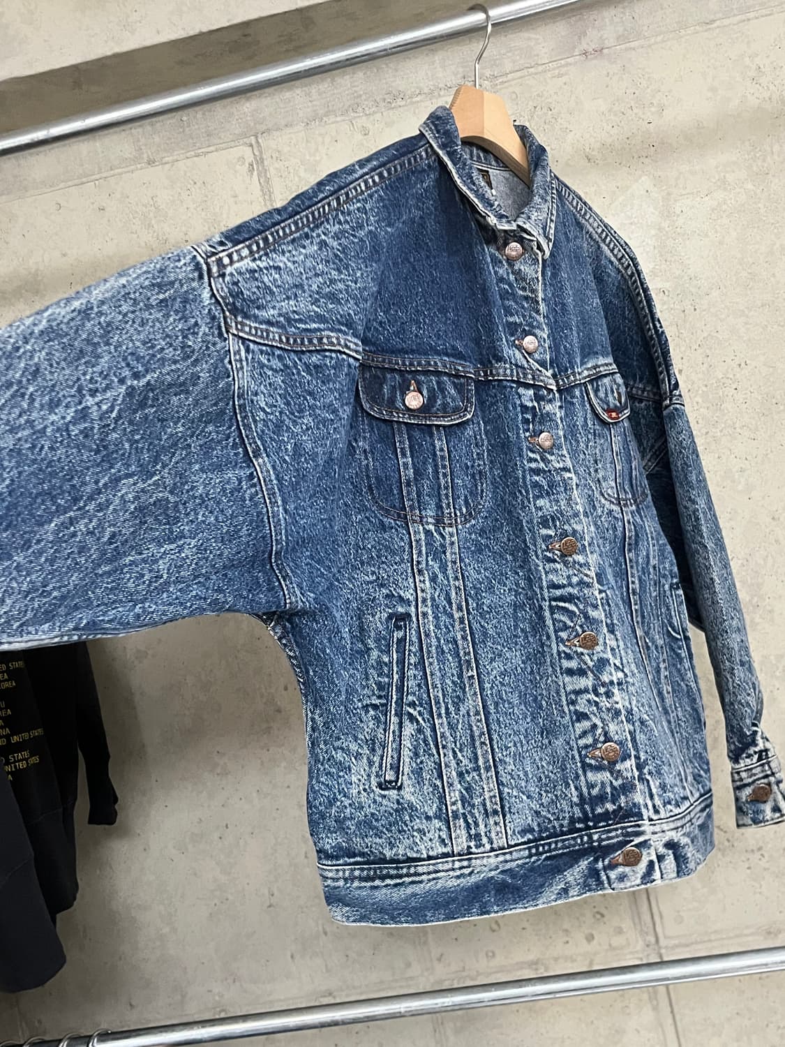 80s Lee RIDER DENIM TRUCKER JACKET 상품이미지4