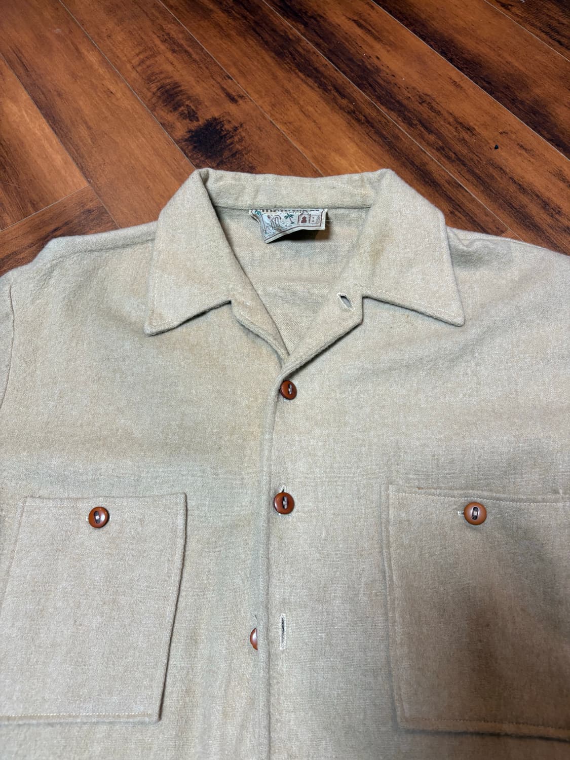 빈티지 90s 울자켓 카멜 상품이미지1