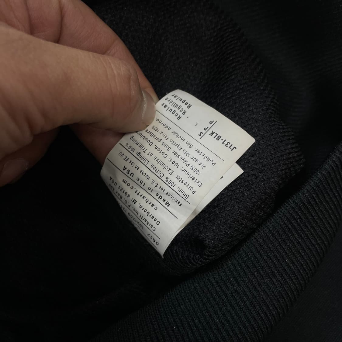 칼하트 Carhartt J131 액티브 후드 자켓 블랙 상품이미지6