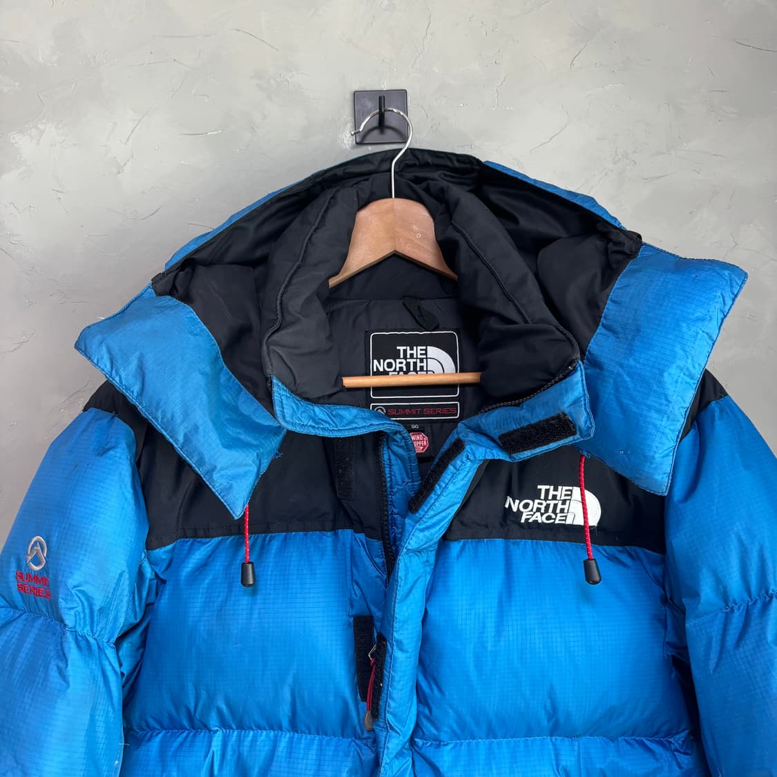 노스페이스 700 써밋 윈드스토퍼 구스다운 패딩 블루 상품이미지2