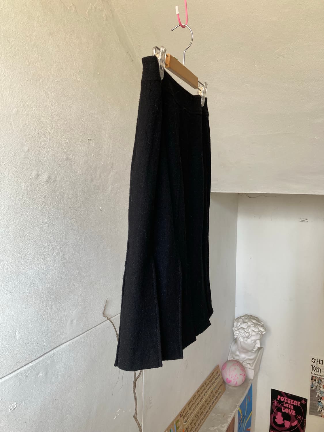 빈티지 버클 미디 스커트 상품이미지7