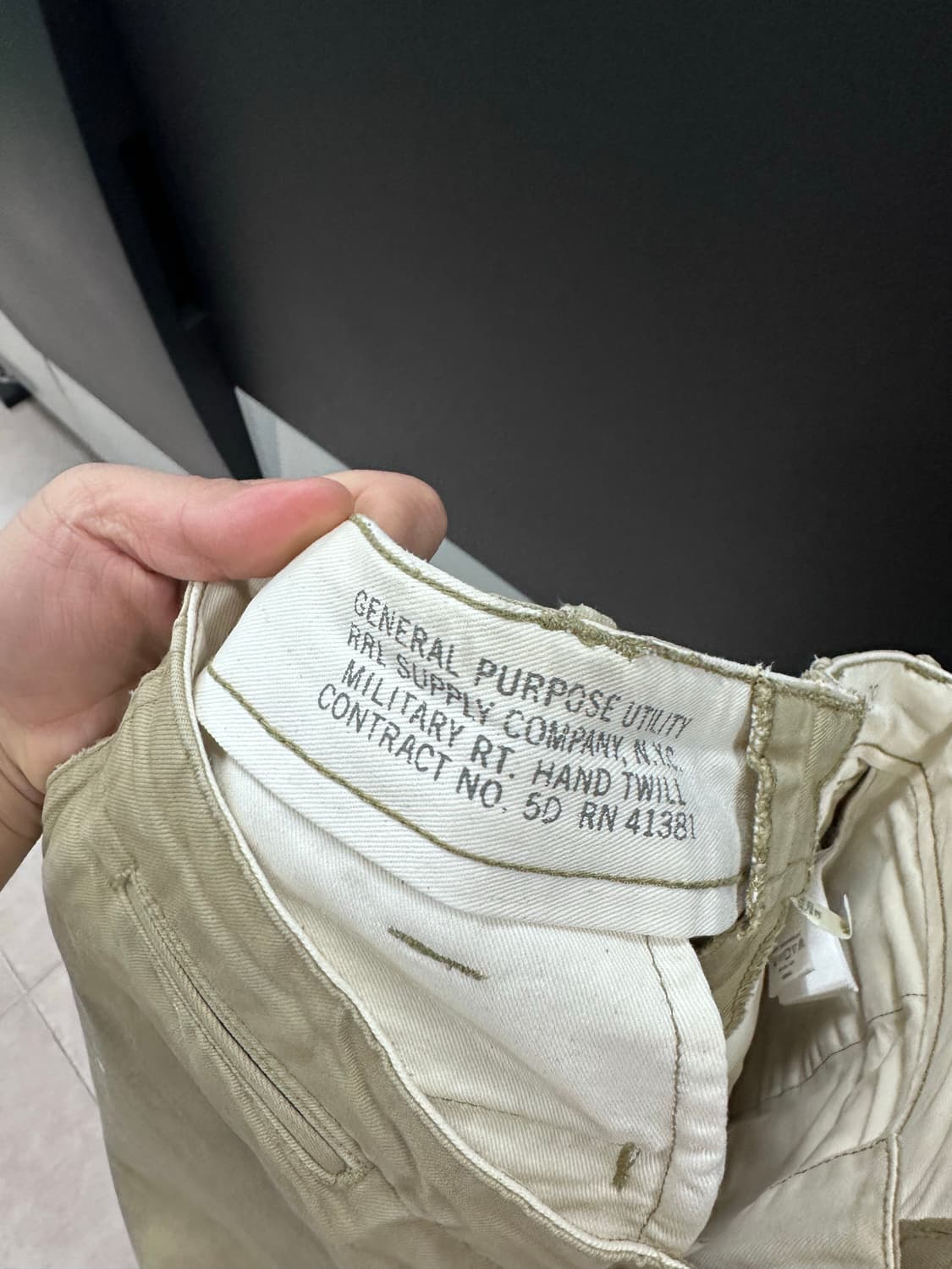 RRL 더블알엘 페인팅 치노팬츠 30-31 상품이미지5