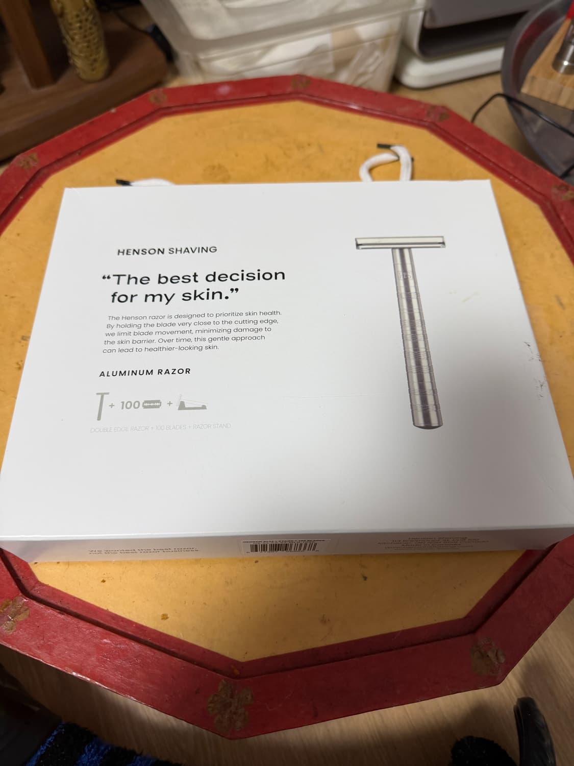 헨슨 쉐이빙 알루미늄 면도기 새 제품 상품이미지1