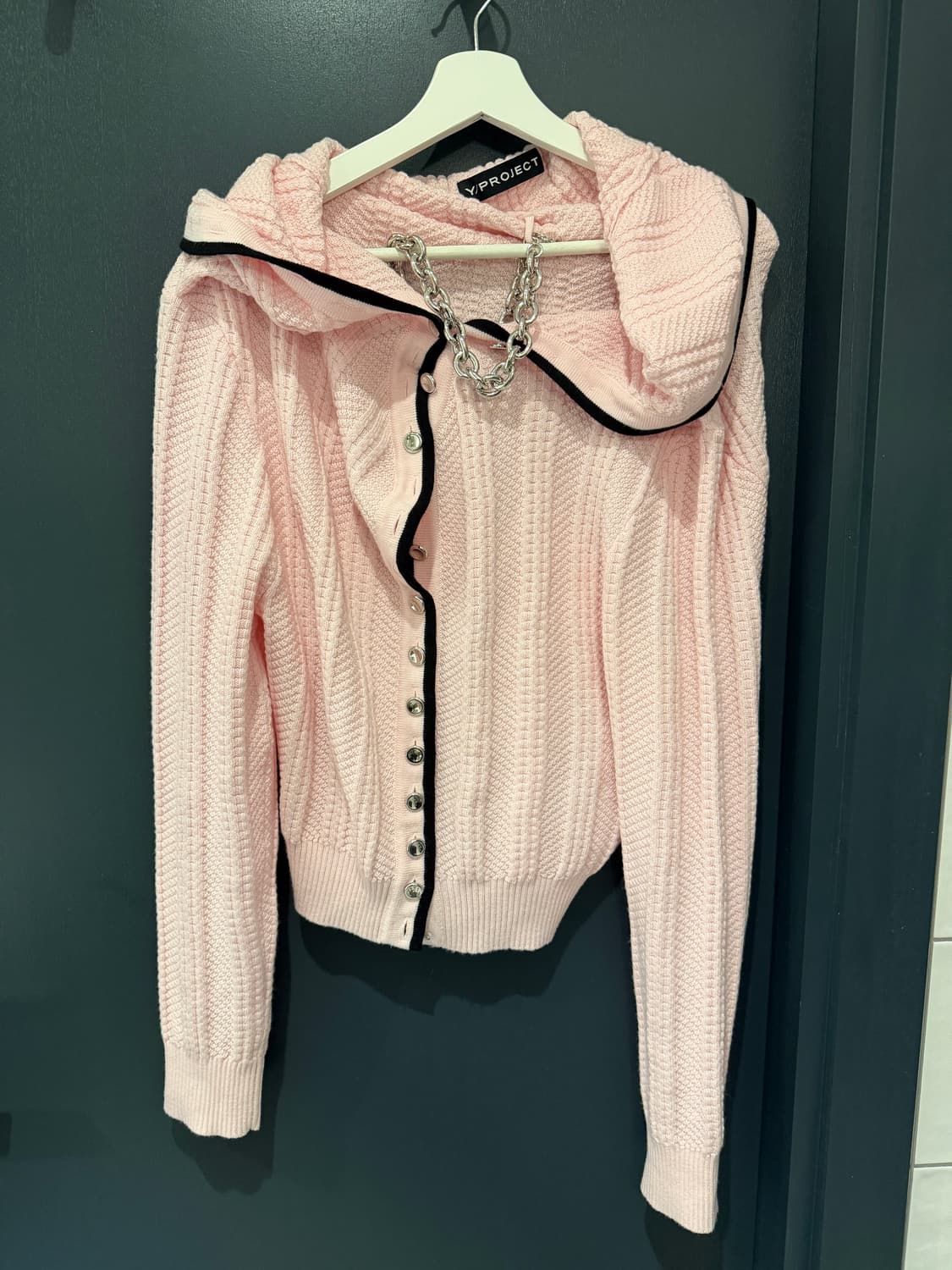Yproject 체인 가디건 XS 상품이미지2
