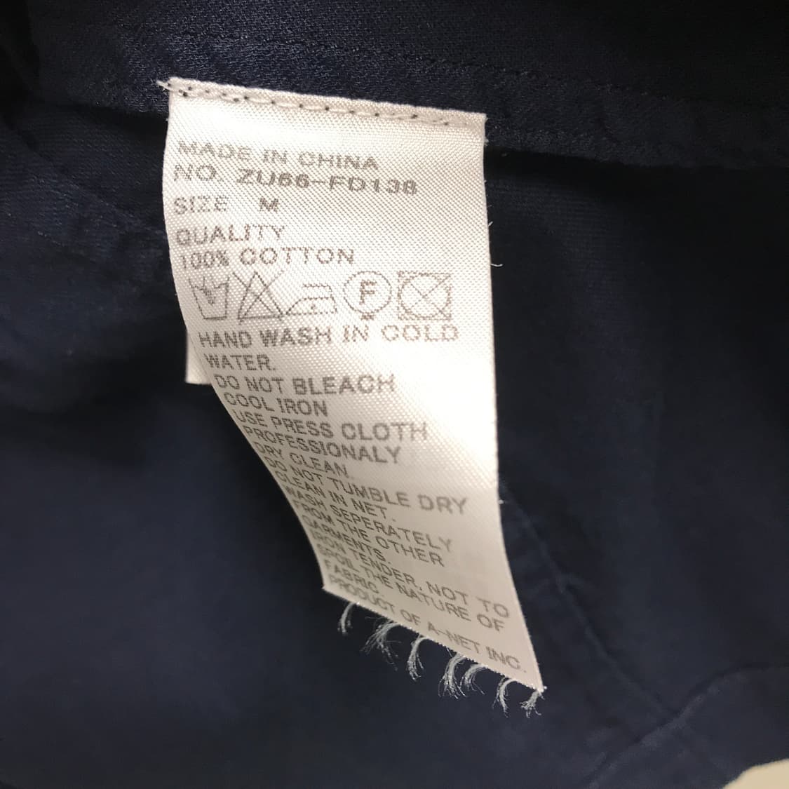 ZUCCA 주카 네이비 자켓 M(W) 상품이미지5