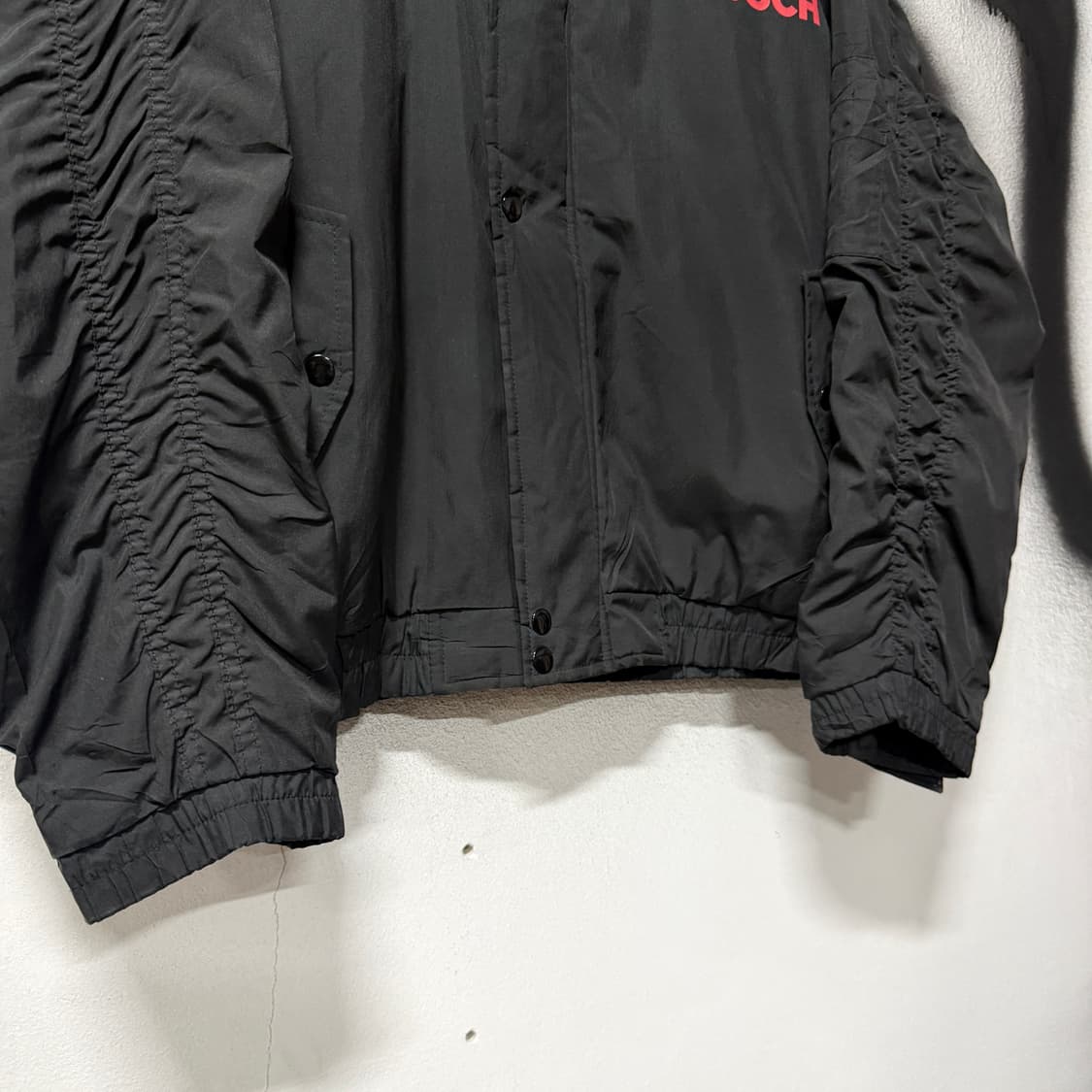 BOSCH 빅 프린팅 레이싱 크롭 봄버 자켓 상품이미지5