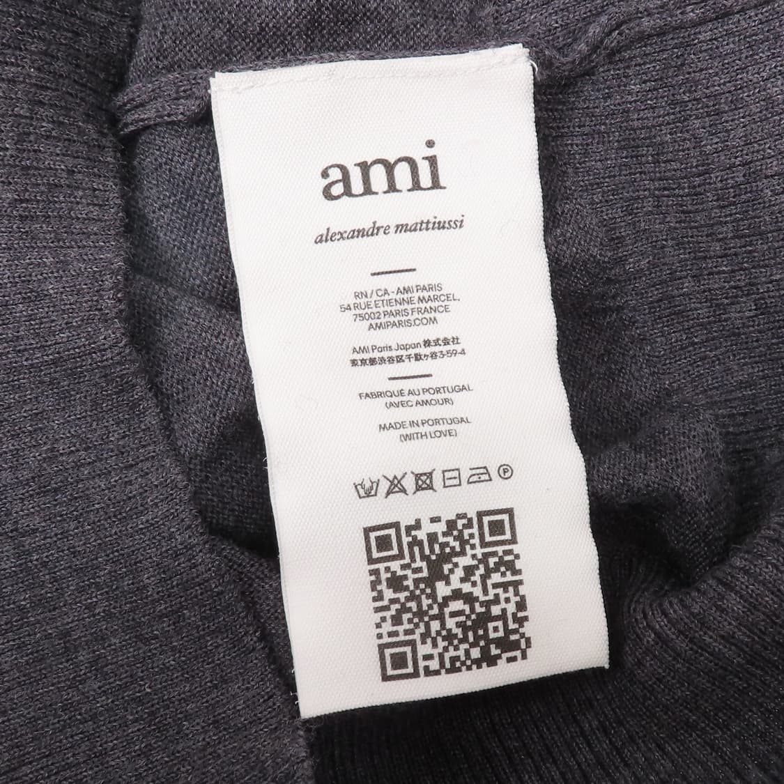 아미 그레이 컬러 로고 여성용 가디건 S 상품이미지4