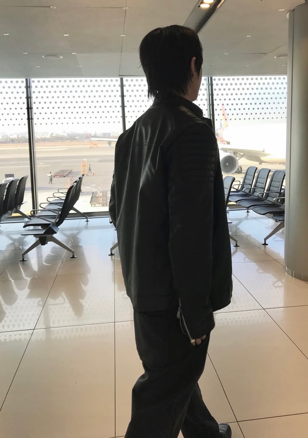 Vintage 레더자켓 (착샷) 상품이미지5