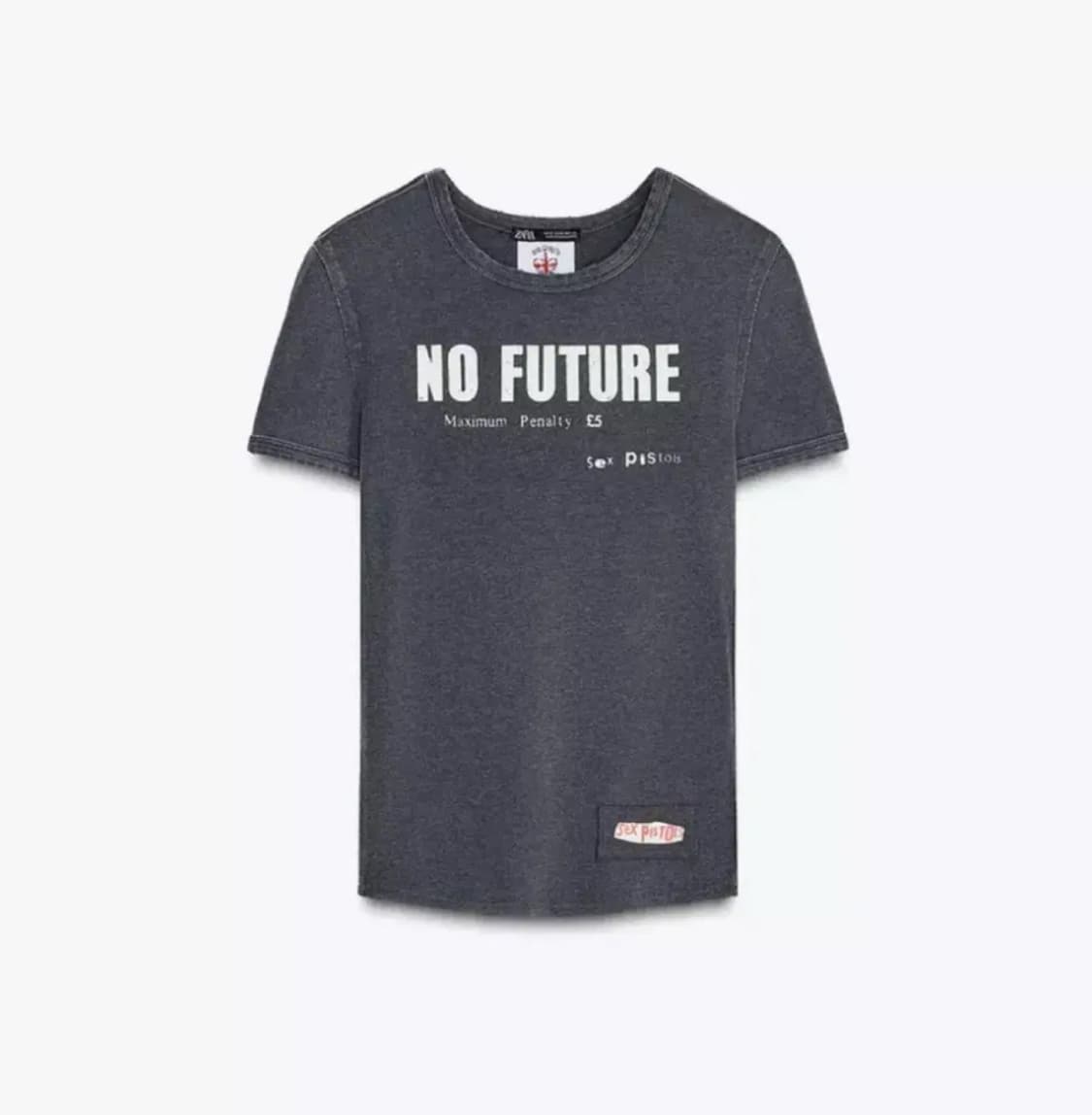 자라 ZARA Sex Pistols 워싱 티셔츠 S 상품이미지1