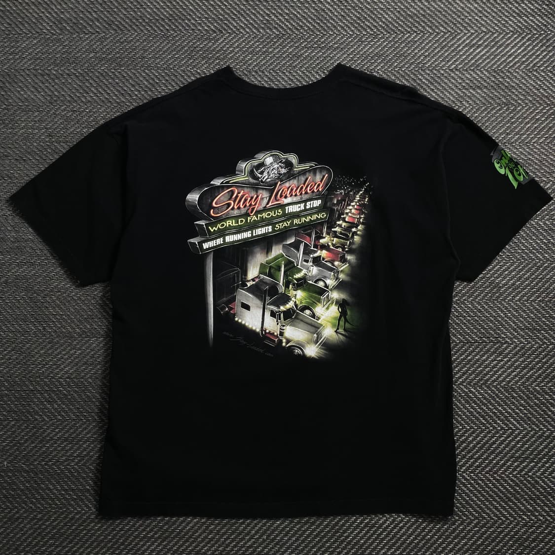 USA 빈티지 트럭 스탑 빅로고 반팔 티셔츠o 4093 상품이미지1