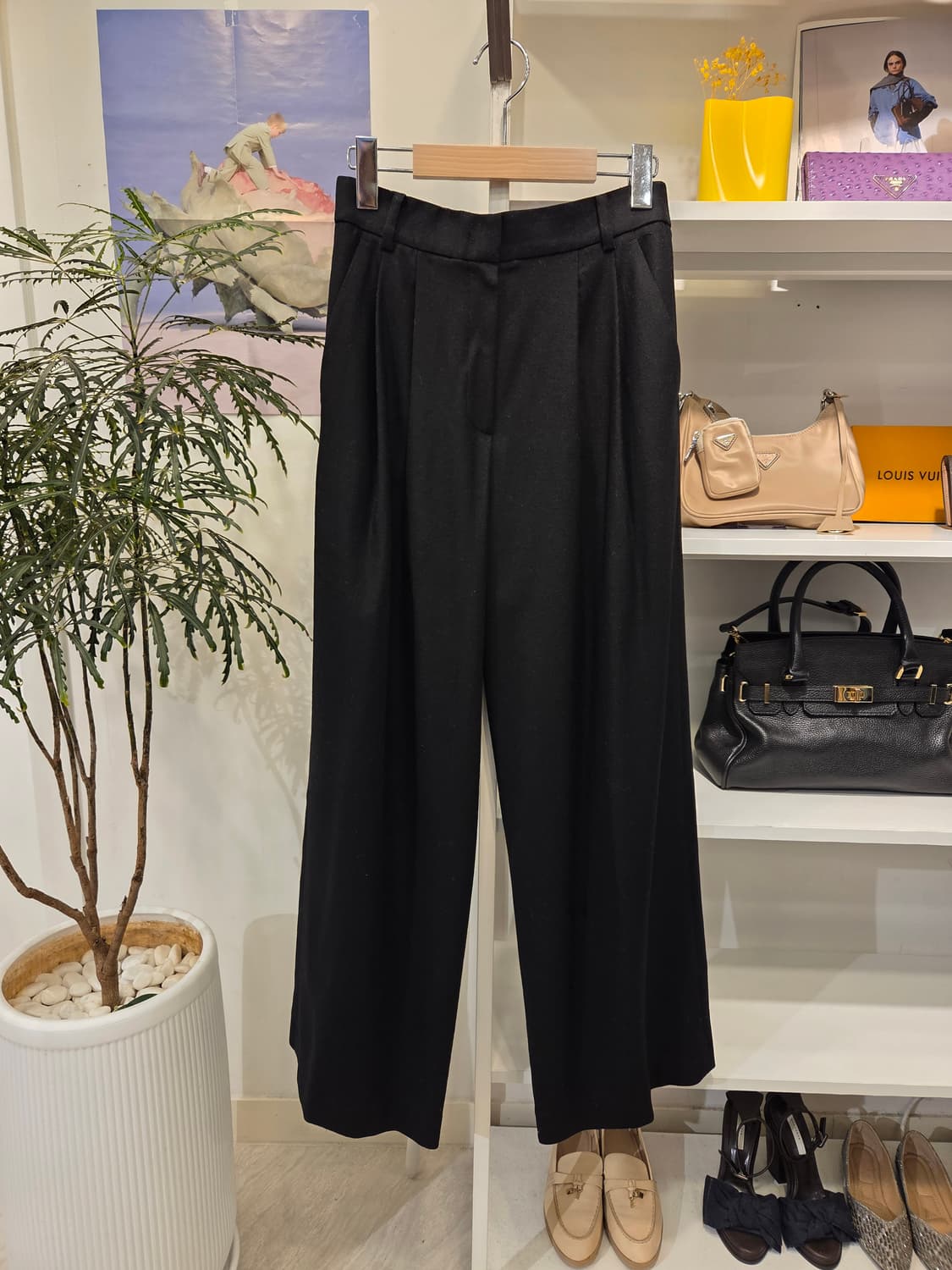 시스템 캐시미어 울 블랜드 슬렉스 상품이미지1