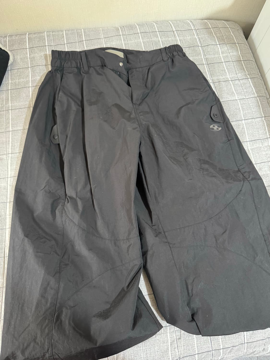 산산기어 사이드 스냅 팬츠 블랙_25SS 상품이미지2