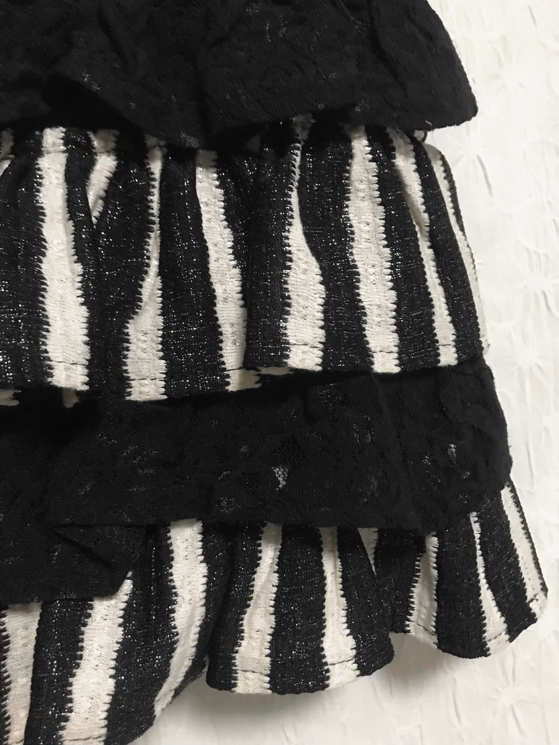 빈티지 egoist 에고이스트 긱시크 펑크 스트라이프 캉캉 스커트 상품이미지2