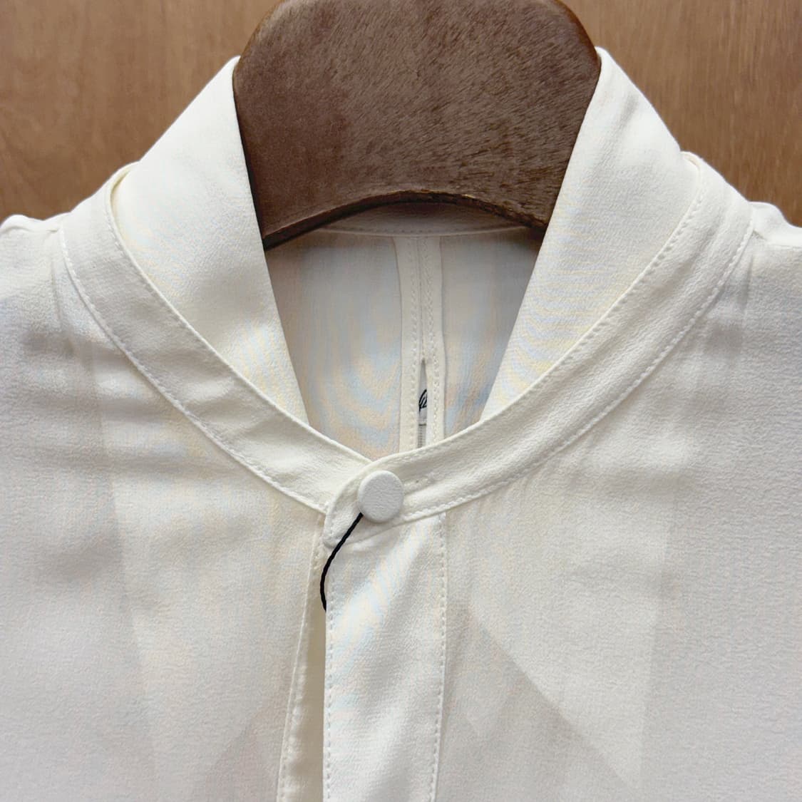 3.1 필립림 실크 카라 셔츠 블라우스 히든 버튼 디테일 아이보리 상품이미지6