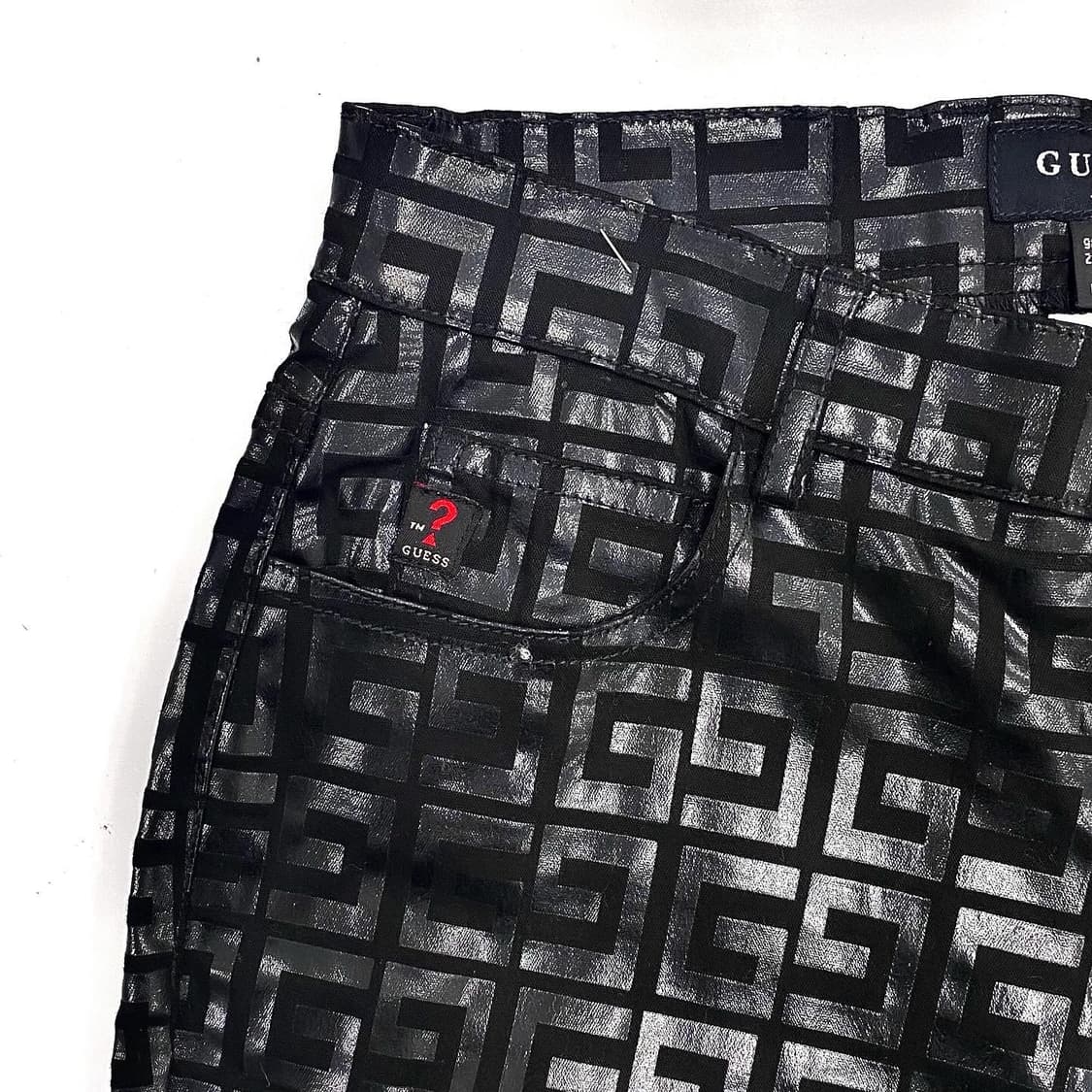 게스 진스 글래머 아카이브 지방시 오마쥬 코팅 진 팬츠 상품이미지5