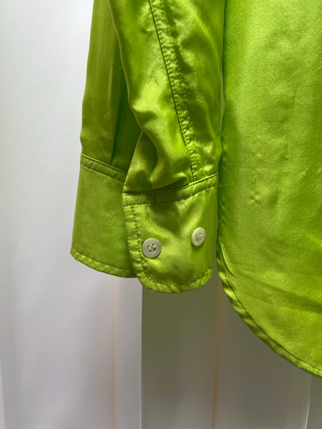 드리스반 노튼 실크셔츠 그린 사이즈50 상품이미지7