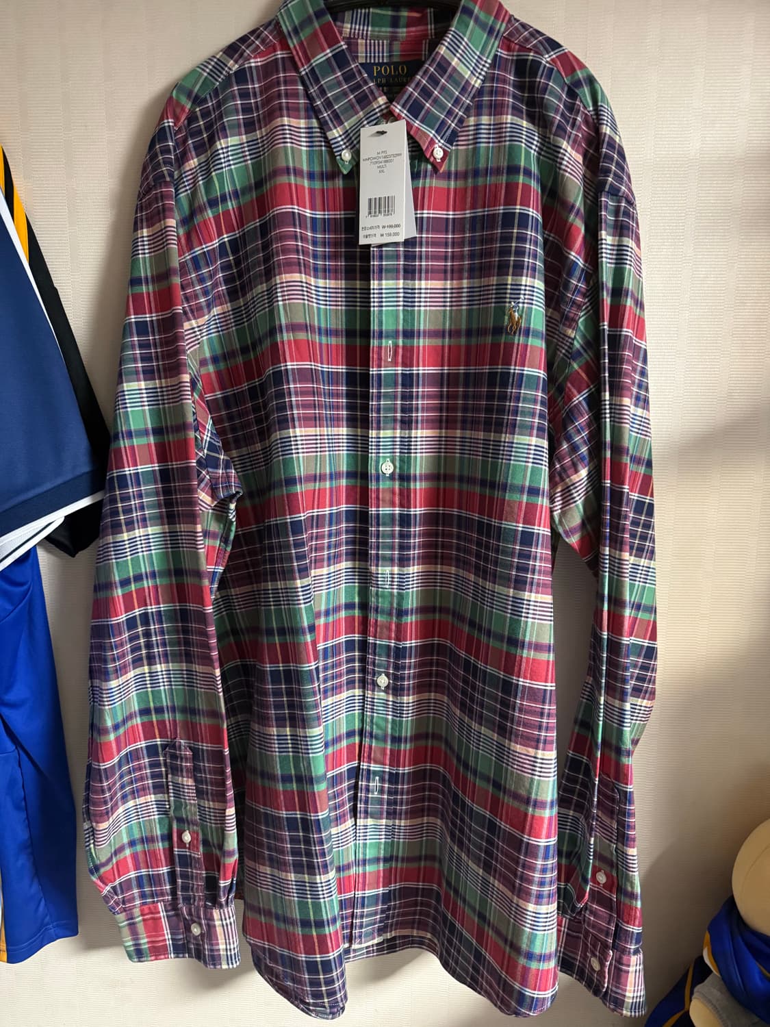 폴로 셔츠 멀티체크 xxl 상품이미지1