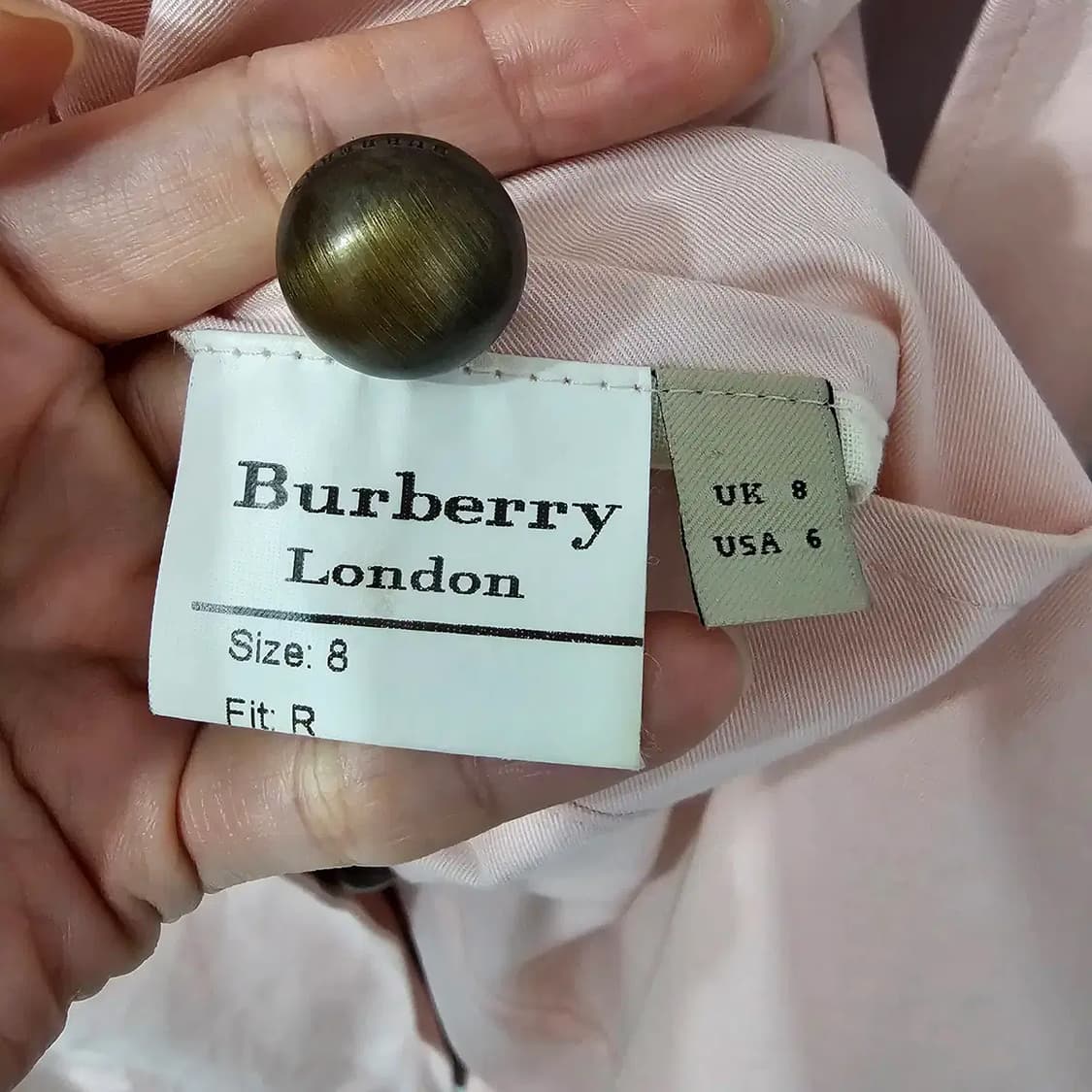 정품 버버리 핑크 트렌치 코트 55 상품이미지9