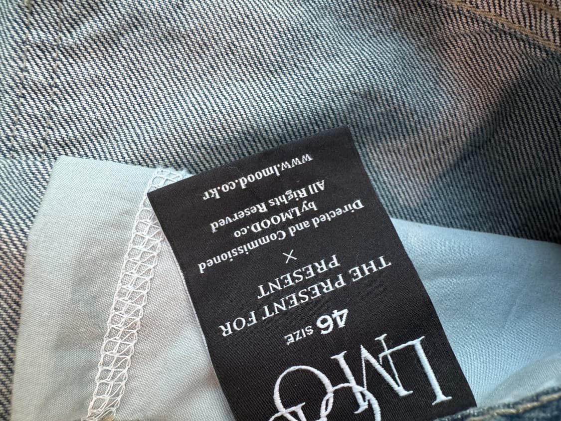 엘무드 슬래시 플레어 데님 팬츠 빈티지 블루 46 상품이미지7