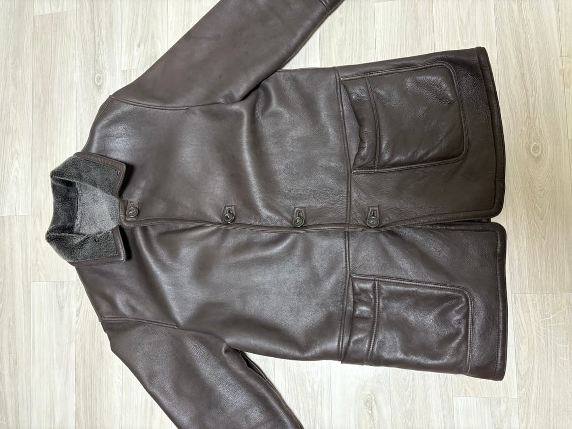 🇮🇹 명품 Bruno Magli✨ 남성 무스탕 코트 🧥 사이즈 10 상품이미지2